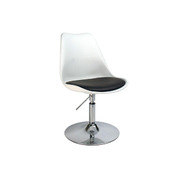 Chaise  blanc pivotante STEEVY r&eacute;glable en hauteur image pub1