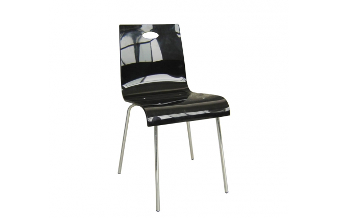 Chaise cuisine / salle &agrave; manger CINDY design noire