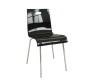 Chaise cuisine / salle &agrave; manger CINDY design noire