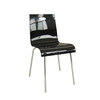 Chaise cuisine / salle &agrave; manger CINDY design noire image pub1