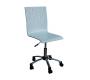 Chaise de bureau &agrave; roulettes blanche ALEXIA