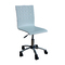 Chaise de bureau &agrave; roulettes blanche ALEXIA