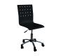 Chaise de bureau &agrave; roulettes noire ALEXIA