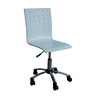 Chaise de bureau blanche &agrave; roulettes Alexia image pub1