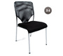 Chaise de bureau / visiteur en r&eacute;sille TOMMY (lot de 4)