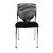 Chaise de bureau / visiteur en r&eacute;sille TOMMY (lot de 4)