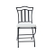 Chaise de cuisine / salle &agrave; manger acier FLORENCE (lot de 2)