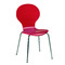 Chaise de cuisine / salle &agrave; manger design bois rouge ABIGAIL (lot de 4)