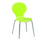Chaise de cuisine / salle &agrave; manger design bois vert ABIGAIL (lot de 4)