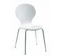 Chaise de cuisine / salle &agrave; manger design en bois blanc ABIGAIL (lot de 4)