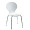 Chaise de cuisine / salle &agrave; manger design en bois blanc ABIGAIL (lot de 4)