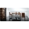 Chaise de cuisine / salle &agrave; manger en bois couleur cerisier EVA (lot de 2)