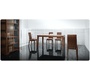 Chaise de cuisine / salle &agrave; manger en bois couleur cerisier EVA (lot de 2)