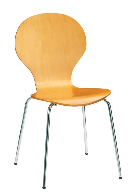 Chaise de cuisine / salle &agrave; manger en bois h&ecirc;tre ANGEL (lot de 4)