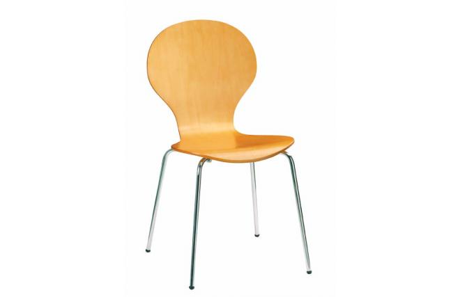 Chaise de cuisine / salle &agrave; manger en bois h&ecirc;tre ANGEL (lot de 4)