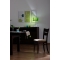Chaise de cuisine / salle &agrave; manger en bois weng&eacute; GRACE (lot de 2)