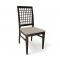 Chaise de cuisine / salle &agrave; manger en bois weng&eacute; KORINA (lot de 2) 
