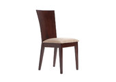 Chaise de cuisine / salle &agrave; manger en bois weng&eacute; MAIDA (lot de 2)