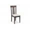 Chaise de cuisine / salle &agrave; manger en bois weng&eacute; MARC (lot de 2)