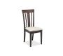 Chaise de cuisine / salle &agrave; manger en bois weng&eacute; MARC (lot de 2)