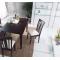 Chaise de cuisine / salle &agrave; manger en bois weng&eacute; MARC (lot de 2)
