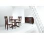 Chaise de cuisine / salle &agrave; manger en bois weng&eacute; MARC (lot de 2)