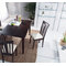 Chaise de cuisine / salle &agrave; manger en bois weng&eacute; MARC (lot de 2)