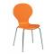 Chaise design bois orange ABIGAIL (lot de 4)