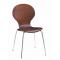 Chaise design bois weng&eacute; ABIGAIL (lot de 4)