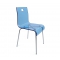 Chaise design Cindy bleue transparente