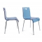 Chaise design Cindy bleue transparente