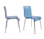 Chaise design Cindy bleue transparente