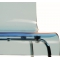 Chaise design Cindy bleue transparente