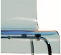 Chaise design Cindy bleue transparente