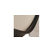 Chaise design pivotante noir et blanc STEEVY