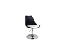 Chaise design pivotante noir et blanc STEEVY
