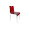 Chaise design rouge en plexiglas CINDY