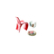 Chaise design rouge OWIE