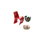 Chaise design rouge OWIE