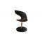 Chaise / fauteuil design r&eacute;tro noir et blanc GROOVY