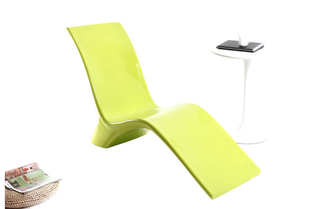 Chaise longue design vert anis ZOWIE
