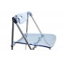 Chaise plexiglas pliante bleu moderne JULIE (lot de 4)