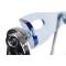 Chaise plexiglas pliante bleu moderne JULIE (lot de 4)