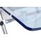 Chaise plexiglas pliante bleu moderne JULIE (lot de 4)