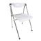 Chaise plexiglas pliante moderne blanc JULIE (lot de 4)