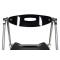 Chaise plexiglas pliante moderne noir JULIE (lot de 4)