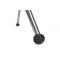Chaise plexiglas pliante moderne noir JULIE (lot de 4)