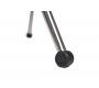 Chaise plexiglas pliante moderne noir JULIE (lot de 4)