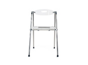Chaise plexiglas pliante transparent JULIE (lot de 4)