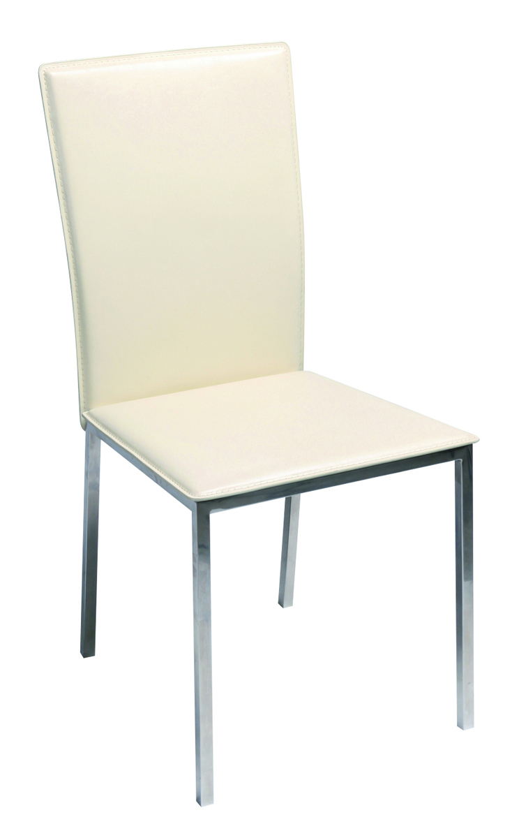 Chaises cuisine / salle &agrave; manger blanc INOLA (lot de 4)